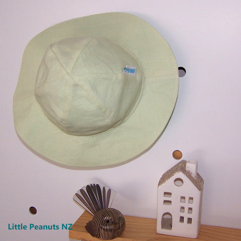 Linen Apple Baby Hat